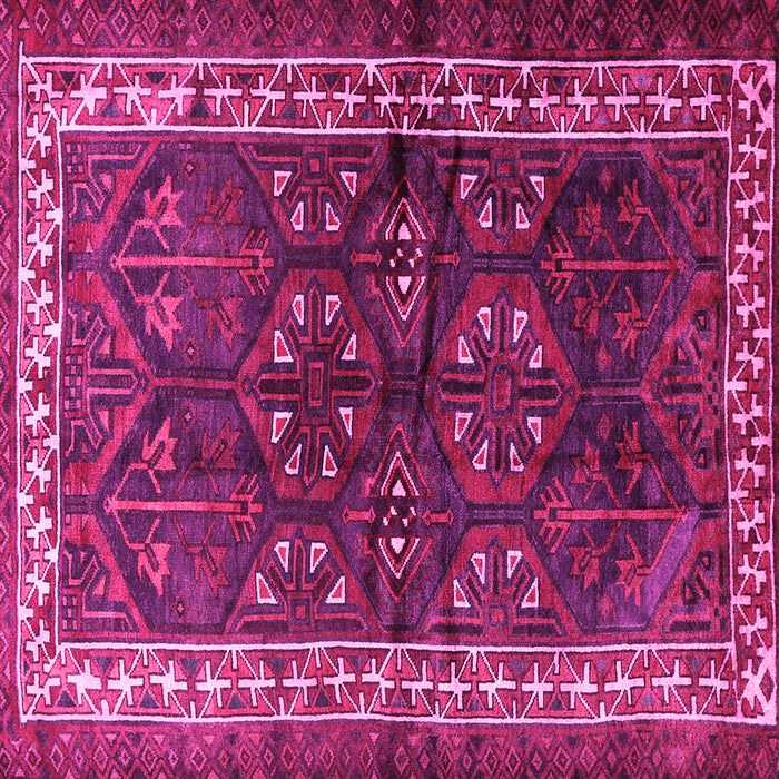 Square Persian Pink Traditional Rug, tr1399pnk