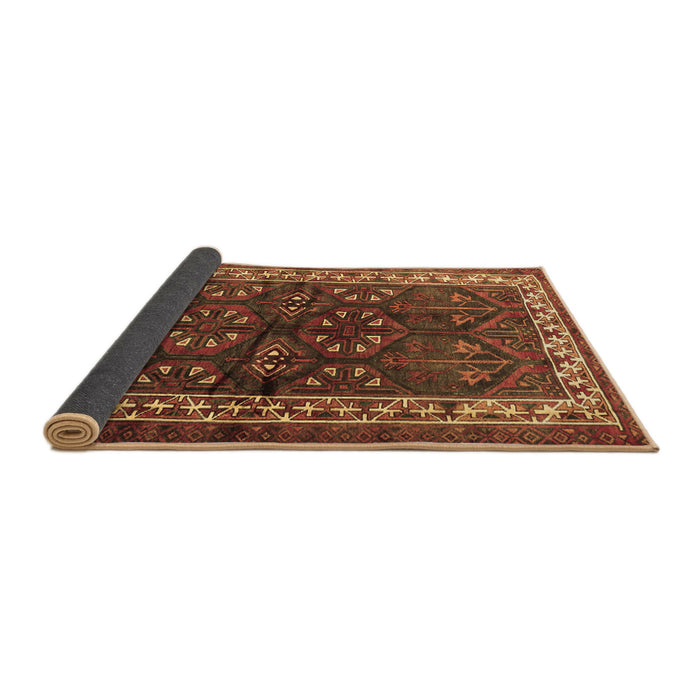 Sideview of Persian Brown Traditional Rug, tr1399brn