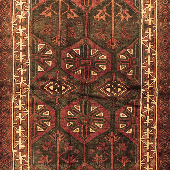 Machine Washable Persian Brown Traditional Rug, wshtr1399brn