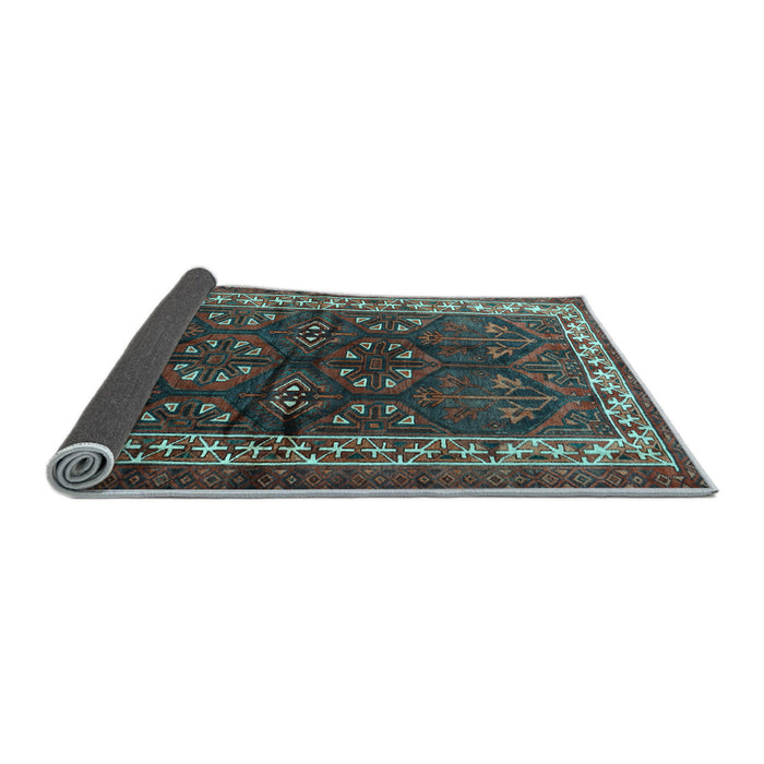 Sideview of Persian Light Blue Traditional Rug, tr1399lblu
