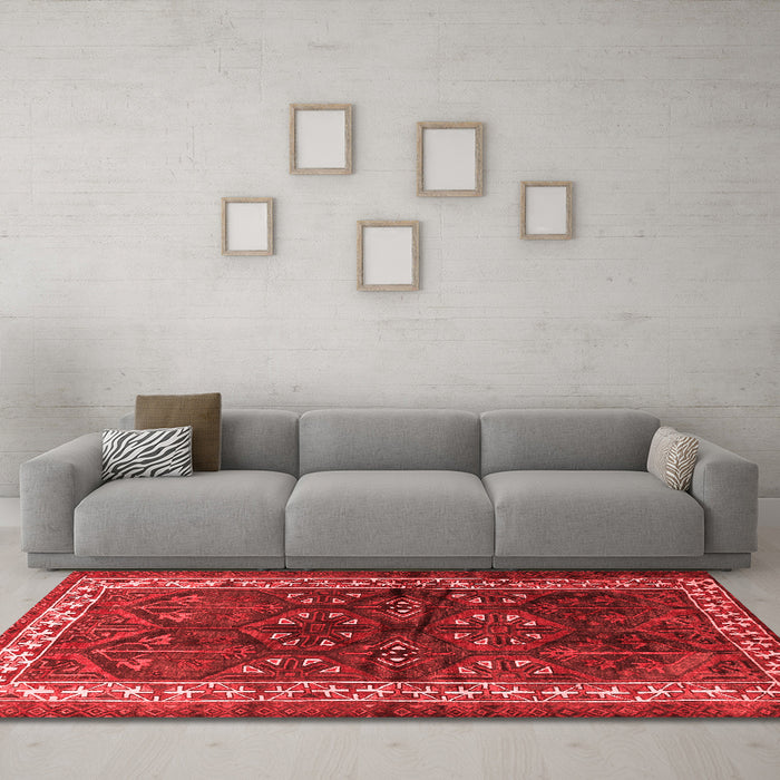 Traditional Red Washable Rugs