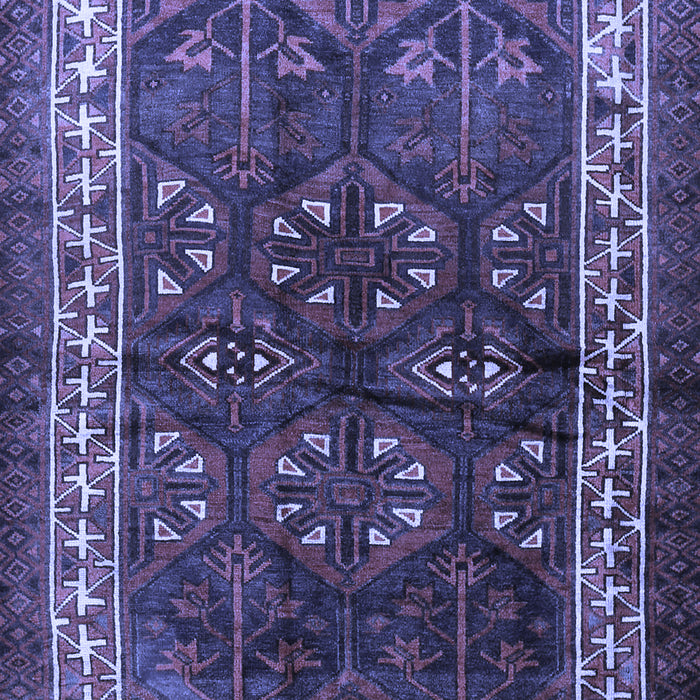 Machine Washable Persian Blue Traditional Rug, wshtr1399blu