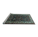 Sideview of Machine Washable Persian Light Blue Traditional Rug, wshtr1399lblu