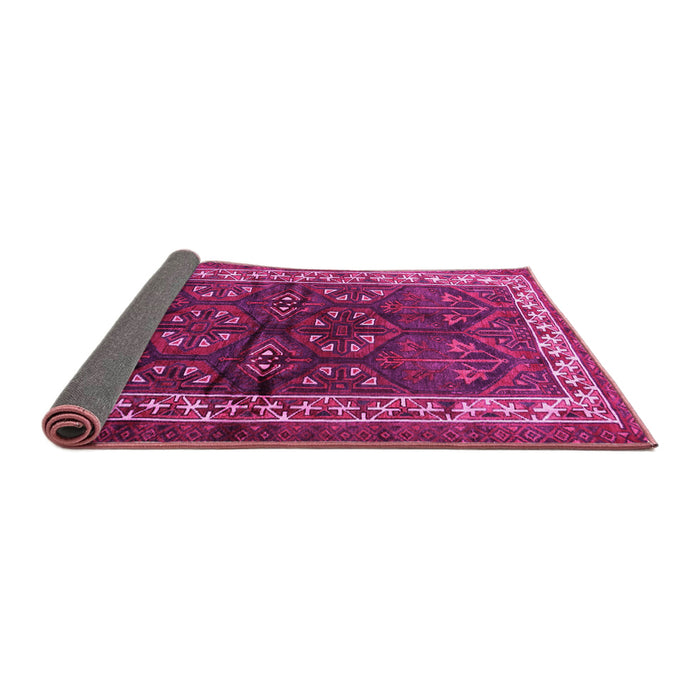 Sideview of Persian Pink Traditional Rug, tr1399pnk