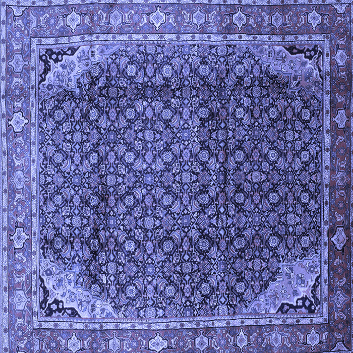 Square Persian Blue Traditional Rug, tr139blu