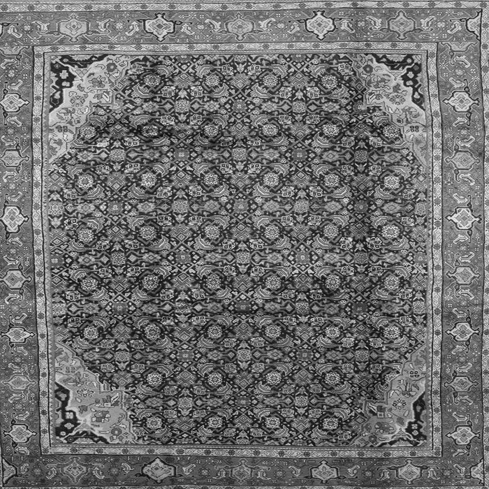 Round Machine Washable Persian Gray Traditional Rug, wshtr139gry