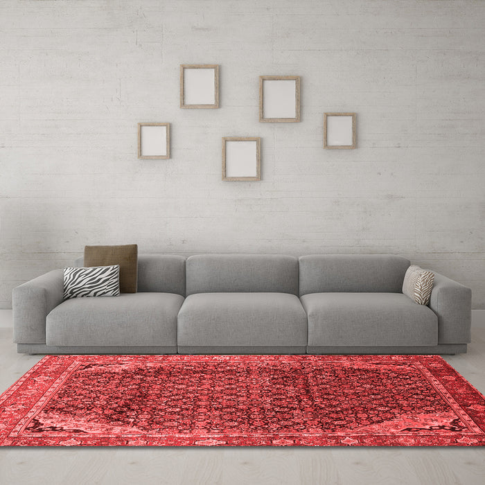 Traditional Red Washable Rugs