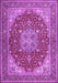 Medallion Purple Traditional Rug, tr13pur