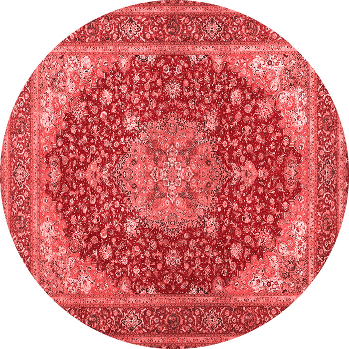 Medallion Red Traditional Rug, tr13red