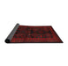 Sideview of Traditional Red Persian Rug, tr1400