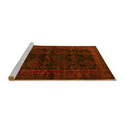 Sideview of Machine Washable Persian Yellow Traditional Rug, wshtr1400yw