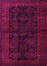 Machine Washable Persian Pink Traditional Rug, wshtr1400pnk