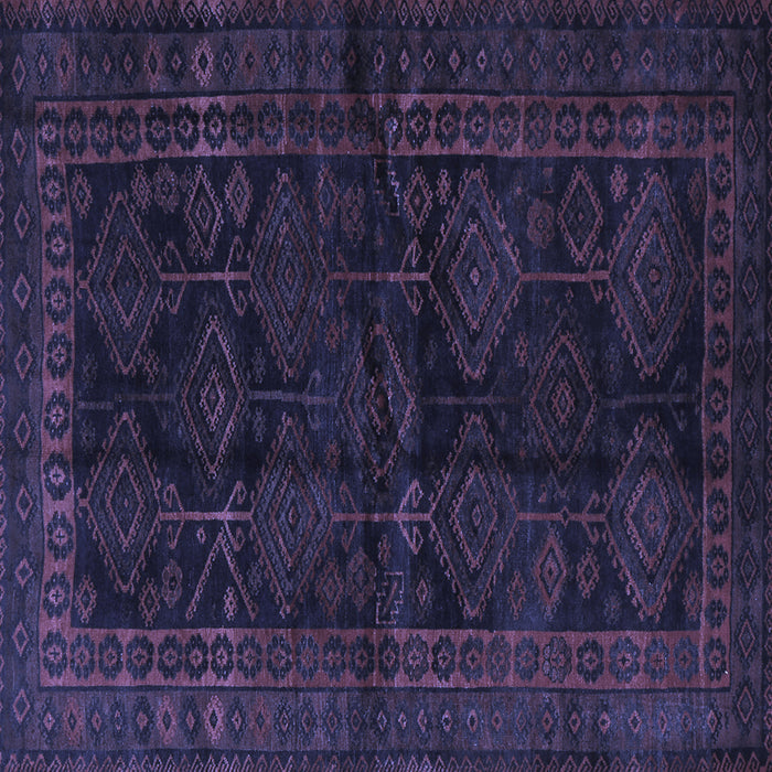 Square Persian Blue Traditional Rug, tr1400blu
