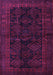 Machine Washable Persian Purple Traditional Area Rugs, wshtr1400pur