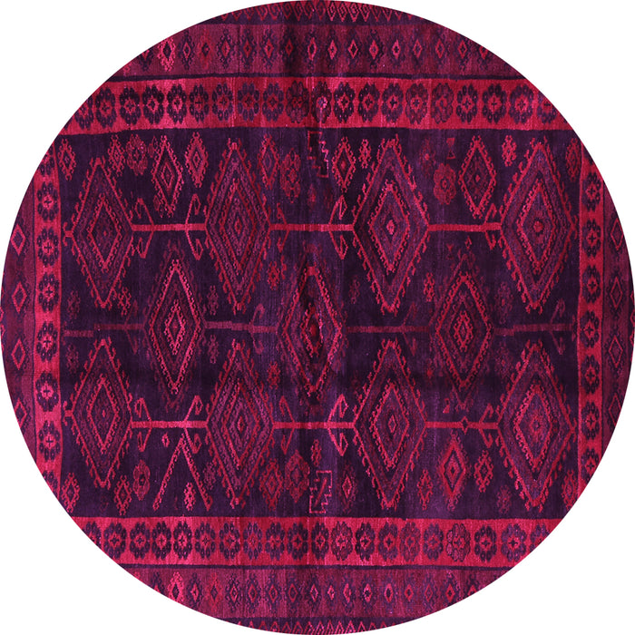 Round Persian Pink Traditional Rug, tr1400pnk