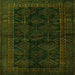 Serging Thickness of Persian Green Traditional Rug, tr1400grn