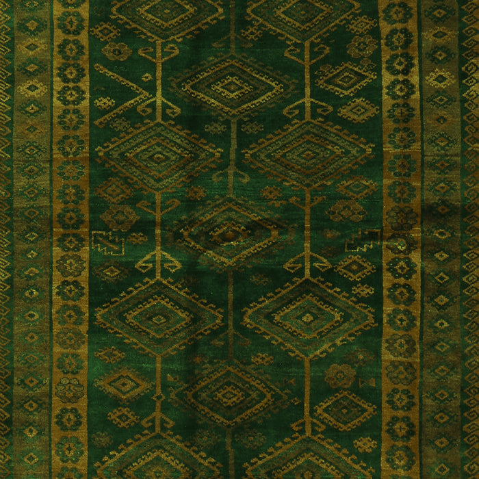 Serging Thickness of Machine Washable Persian Green Traditional Area Rugs, wshtr1400grn