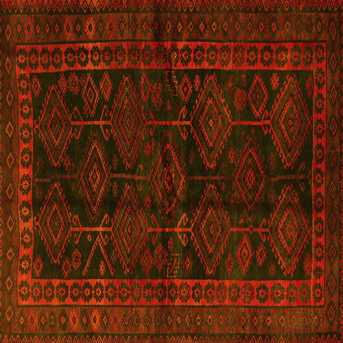 Square Persian Yellow Traditional Rug, tr1400yw