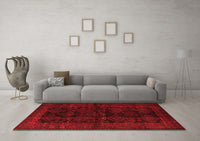 Machine Washable Persian Red Traditional Rug, wshtr1400red