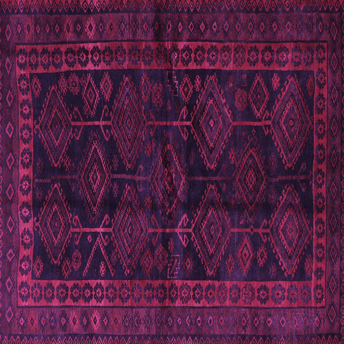 Square Machine Washable Persian Purple Traditional Area Rugs, wshtr1400pur