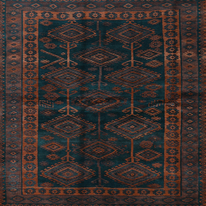 Square Persian Light Blue Traditional Rug, tr1400lblu
