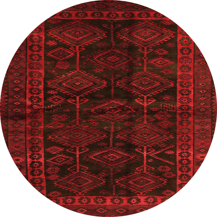 Square Persian Orange Traditional Rug, tr1400org