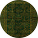 Machine Washable Persian Green Traditional Area Rugs, wshtr1400grn