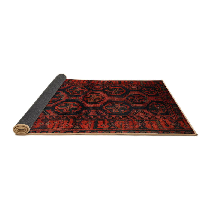 Sideview of Traditional Bakers Brown Persian Rug, tr1401