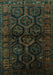 Persian Turquoise Traditional Rug, tr1401turq