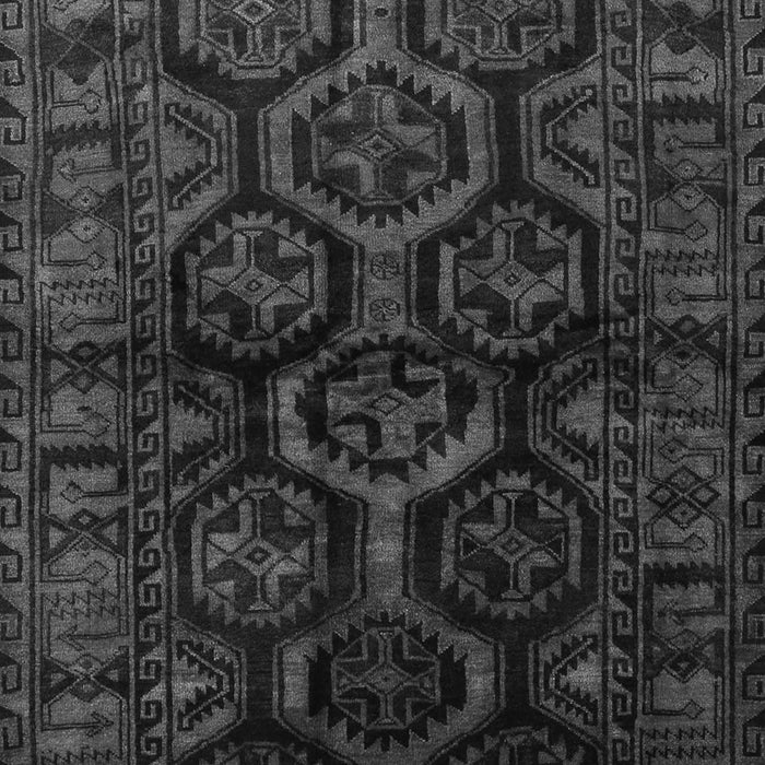 Serging Thickness of Machine Washable Persian Gray Traditional Rug, wshtr1401gry
