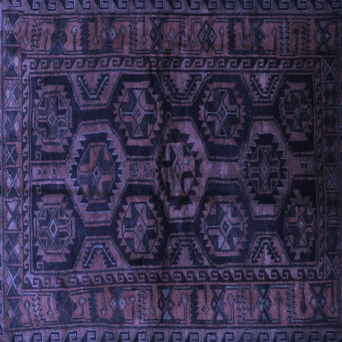 Square Persian Blue Traditional Rug, tr1401blu