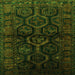 Serging Thickness of Persian Green Traditional Rug, tr1401grn