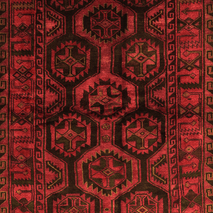 Serging Thickness of Machine Washable Persian Orange Traditional Area Rugs, wshtr1401org