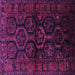 Square Persian Purple Traditional Rug, tr1401pur