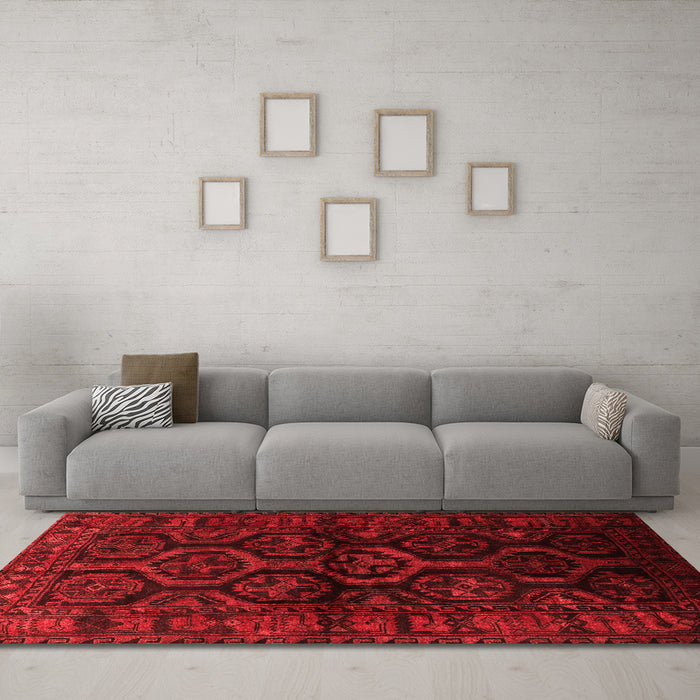 Traditional Red Washable Rugs