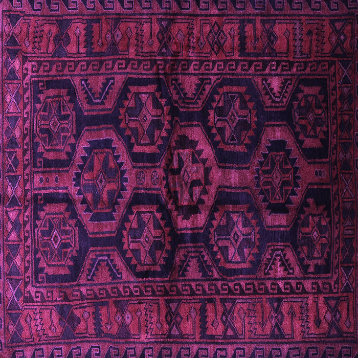 Square Machine Washable Persian Purple Traditional Area Rugs, wshtr1401pur