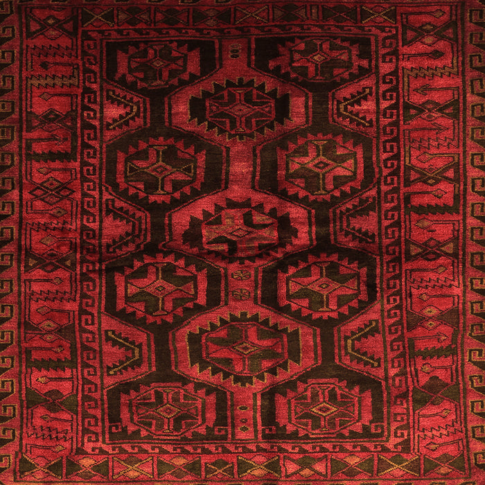 Serging Thickness of Persian Orange Traditional Rug, tr1401org