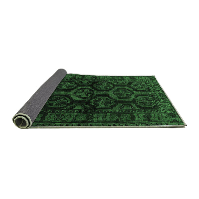 Sideview of Persian Emerald Green Traditional Rug, tr1401emgrn