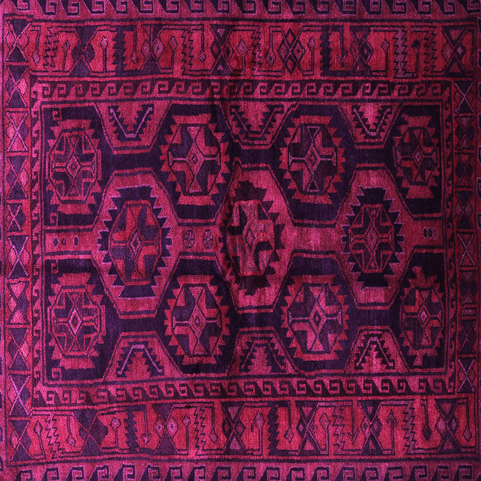 Square Machine Washable Persian Pink Traditional Rug, wshtr1401pnk