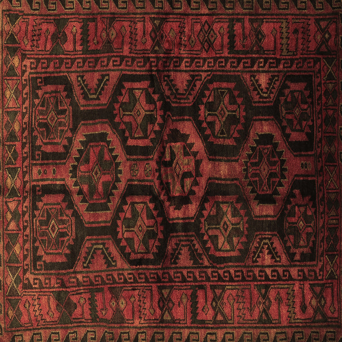 Square Persian Brown Traditional Rug, tr1401brn