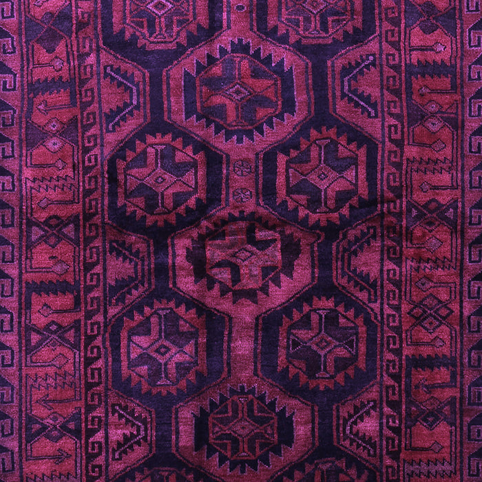 Machine Washable Persian Purple Traditional Area Rugs, wshtr1401pur