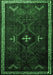 Persian Emerald Green Traditional Rug, tr1402emgrn