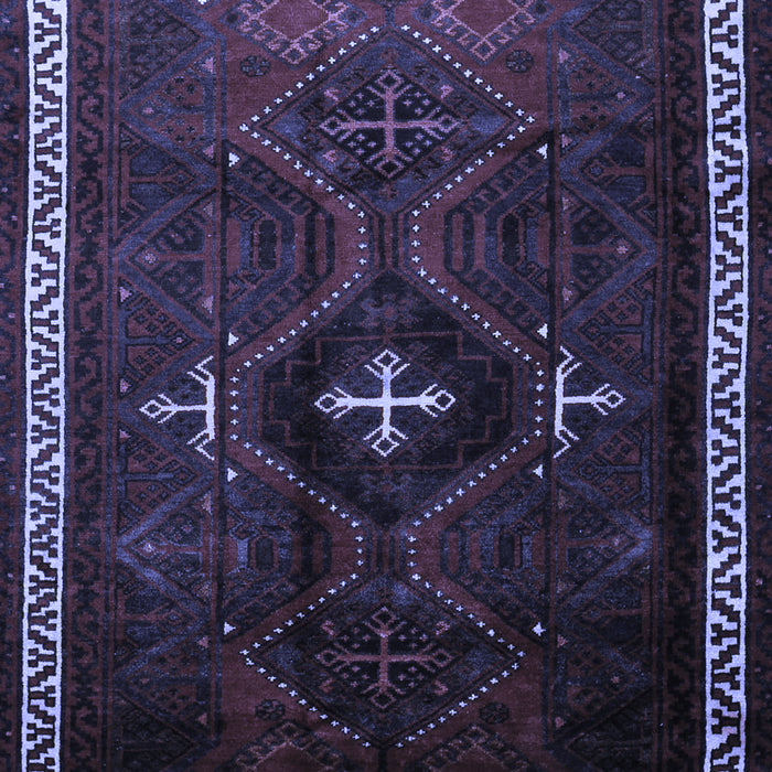 Machine Washable Persian Blue Traditional Rug, wshtr1402blu