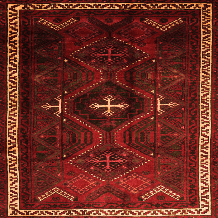 Serging Thickness of Persian Orange Traditional Rug, tr1402org