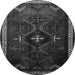 Square Persian Gray Traditional Rug, tr1402gry