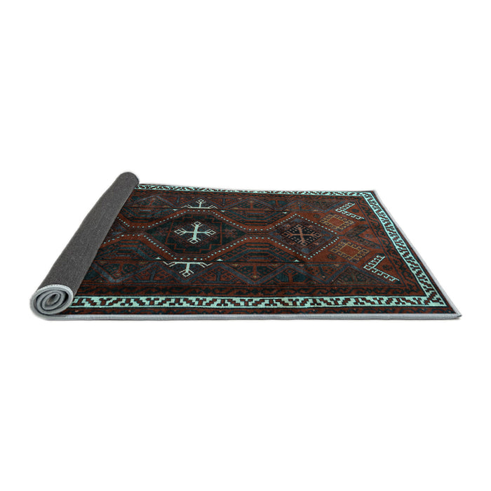 Sideview of Persian Light Blue Traditional Rug, tr1402lblu