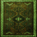 Serging Thickness of Persian Green Traditional Rug, tr1402grn