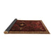 Sideview of Persian Brown Traditional Rug, tr1402brn