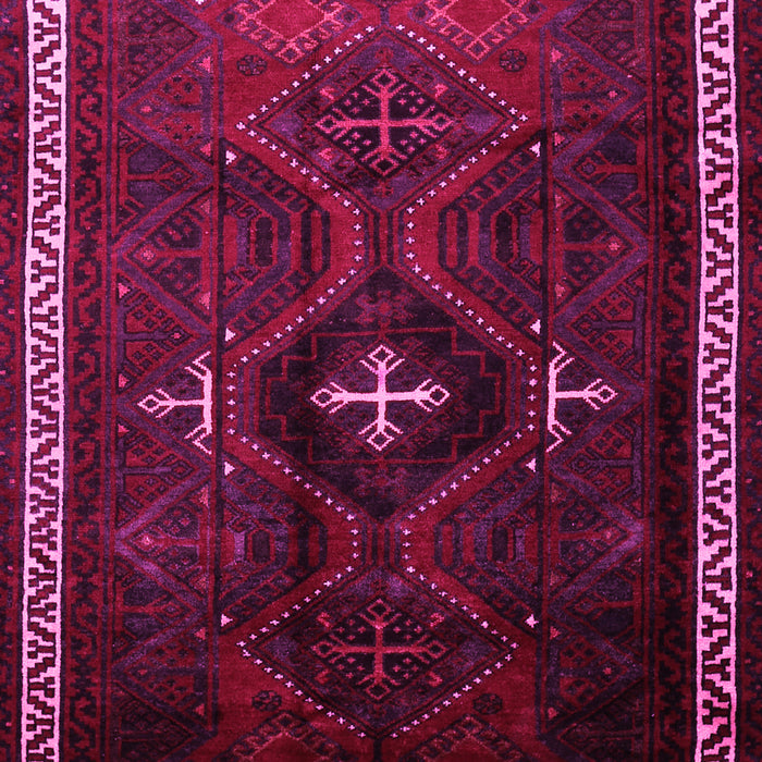 Machine Washable Persian Pink Traditional Rug, wshtr1402pnk
