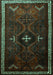 Persian Turquoise Traditional Rug, tr1402turq